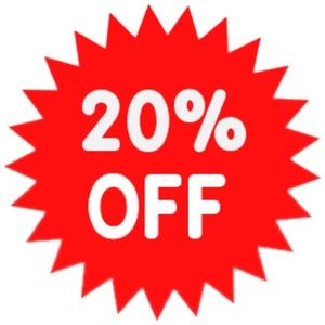20% OFF SALE!!!